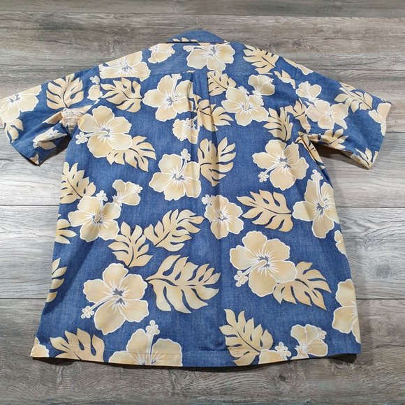 Paradise Bay Mens Medium Short Sleeve Shirt Vintage Hawaii Vacation Relaxed Casu - Picture 8 of 11
